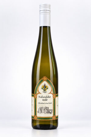 Pinot Gris Heger – butelka białego wina z historyczną etykietą